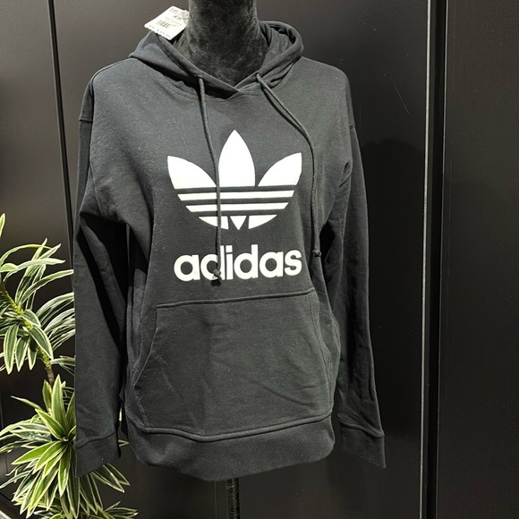adidas Other - Adidas TRF Hoodie Sweatshirt,pouch pocket,rib knit hem/cuff,midweight cotton